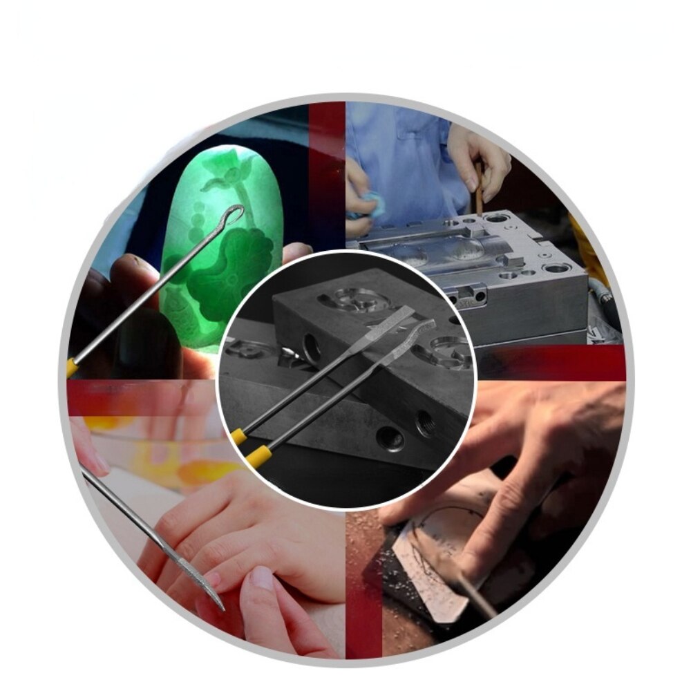 Diamond File Set / Alloy File / Diamond Tool Abrasives / Special Shaped Shaping File 3 * 140mm