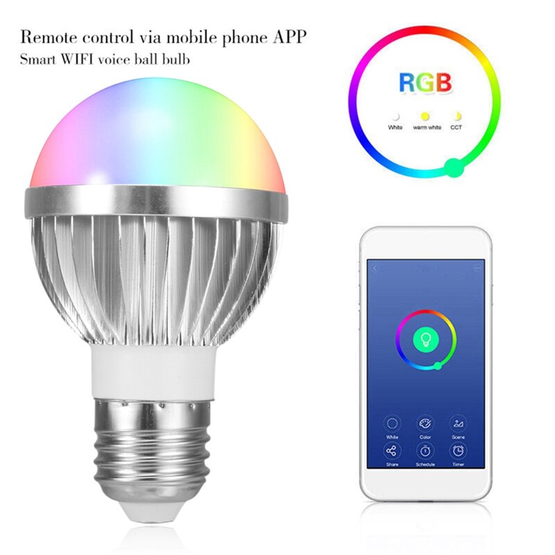 Wifi Slimme Lamp Lamp RGB Mobiele Telefoon APP Afstandsbediening Lamp voor Home