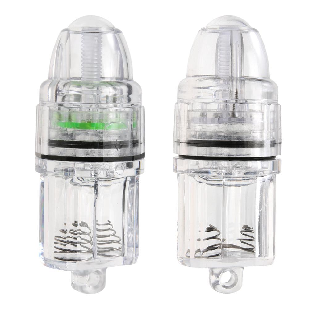 Underwater Deep LED Flashlight Fish Attracting Indicator Squid Fish Lure Light Green Fishing Lamp Use in 300m Water Depth