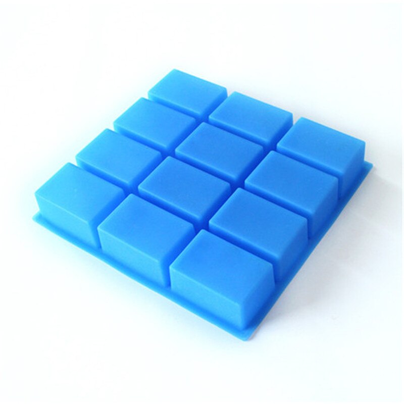 12-Cavity Silicone Soap Mold Rectangle Soap Bar Mold Handmade Molds for Small Batch Soap