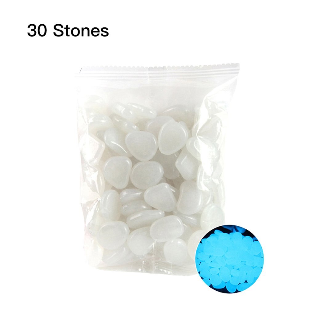 60pcs Glow in the Dark Garden Pebbles Glow Stones Rocks for Walkways Garden Path Patio Lawn Garden Yard Decor Luminous stones: MULTI