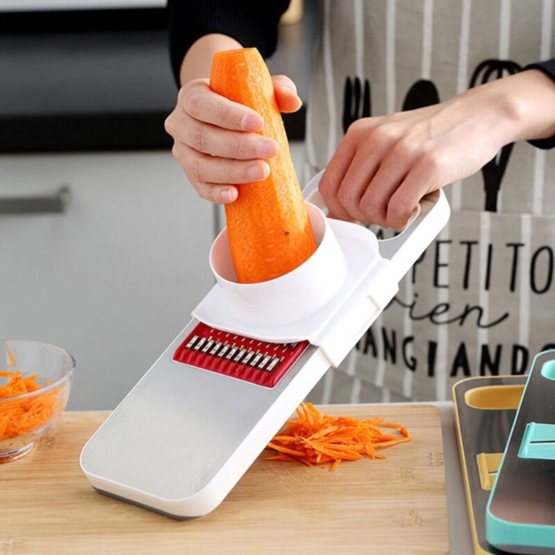 Groentesnijder magnetische snijmachine 3 in 1 roestvrijstalen groenterasp  u90a
