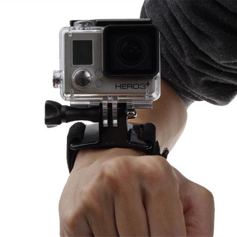 Justerbar handledsrem elastiskt handledsband armremsfäste för gopro hero 7/6/5/4/3/3+/2/1 sjcam