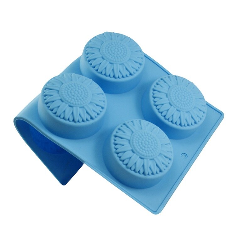 Molde de silicona para jabón de margaritas y flores, molde de bricolaje hecho a mano, herramientas para Fondant, decoraciones para pasteles, moldes para velas, suministros para hacer jabón