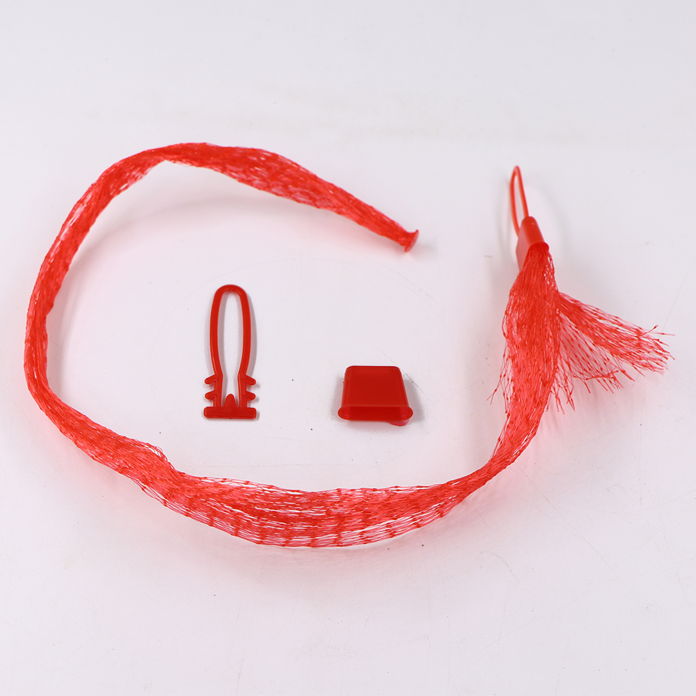 100 Uds. Bolsas de malla de nailon de 30-60CM para bolsas de almacenamiento de frutas y verduras de granja con cerradura bolsa de red de plástico reutilizable para comestibles de mariscos