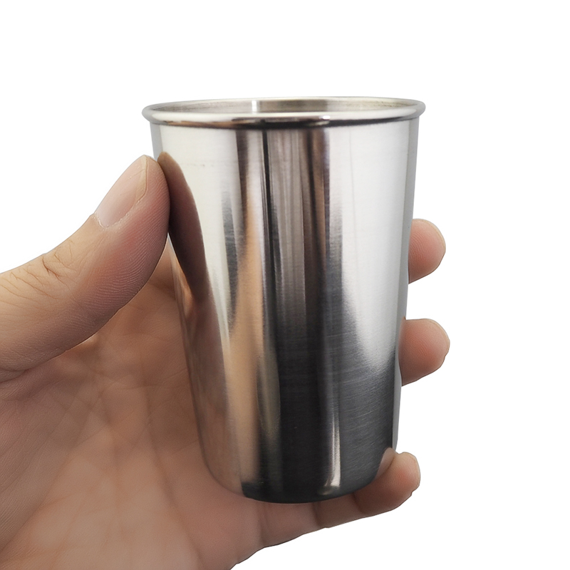 Taza de Metal para cerveza, vaso de acero inoxidable para vino, café, té y leche, 30ml/70ml/180ml/320ml, , 1 ud.,