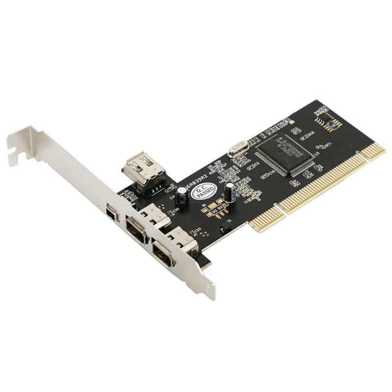 Pci 4 Poorts Firewire Ieee 1394 1394A 4/6 Pin Controller Card Adapter Controller Video Capture Card Adapter Voor Hdd MP3 pda