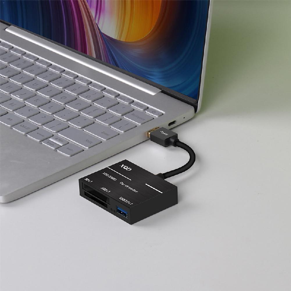 Hobbylane Super Speed Metal Kaartlezer Compatibel Met Usb 3.0/2.0 Xqd Kaart Adapter