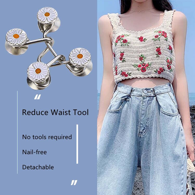 Draai Taille Artefact Pin Accessoires Nail-Gratis Broche Jeans Jas Broek Taille Aanpassing Pin Afneembare Universele Vaste Knop