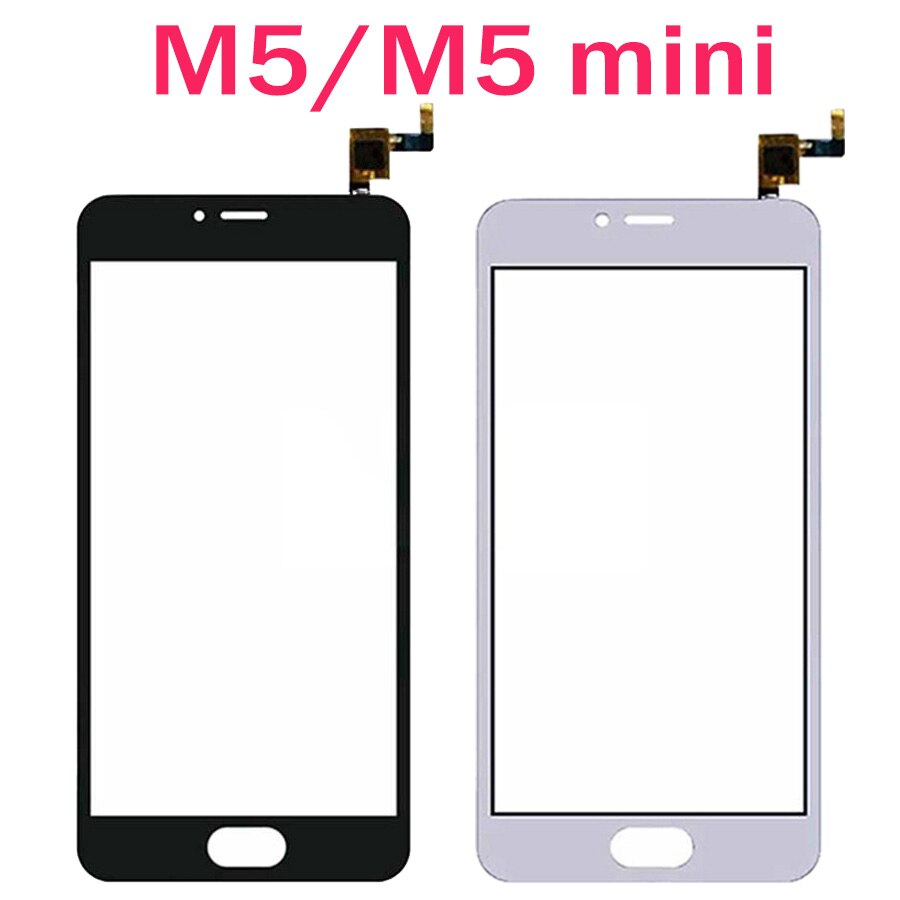 TOP Outer glass panel Meizu M5s Touch Screen Digitizer For Meizu M5 M5 Mini Replacement Parts Meizu M5 Note Sensor Lens