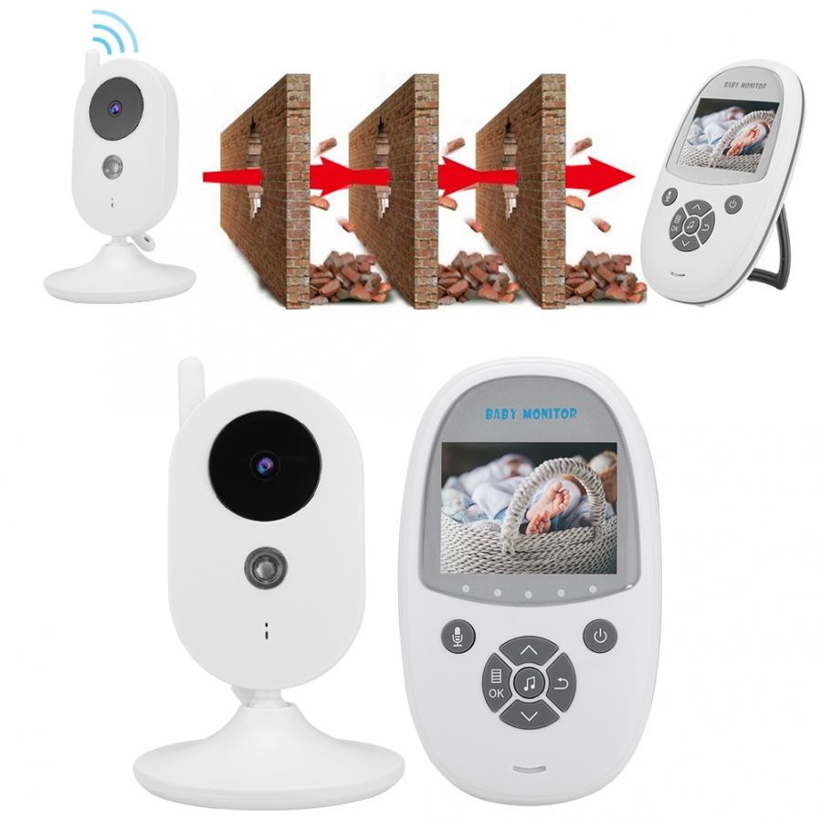 2.4inch LCD Wireless Baby Video Monitor with Night Vision Temperature Monitoring 100-240V