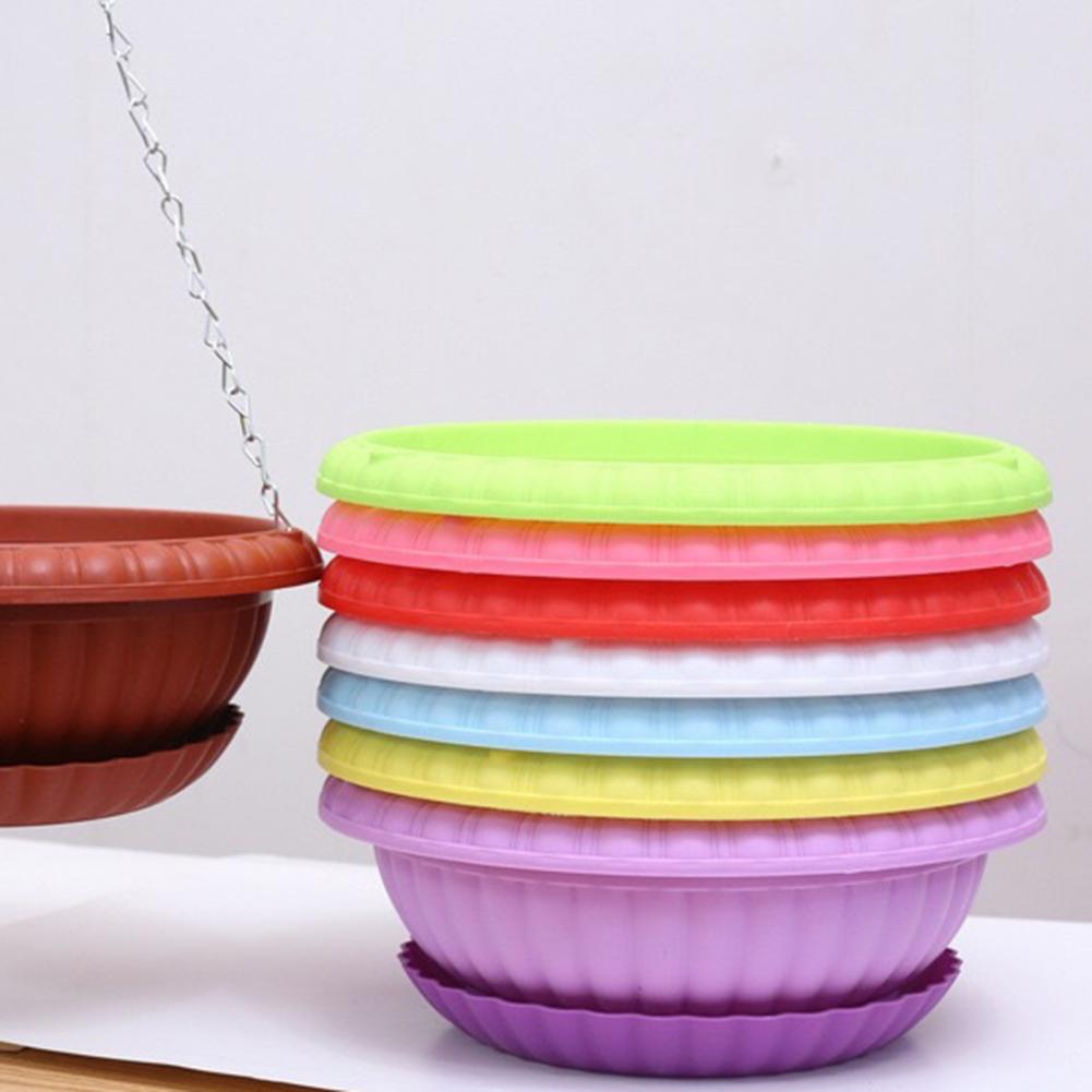 Useful Hanging Flower Pot Breathable Draining Hole Plastic Bar Decorative Hanging Flower Pot
