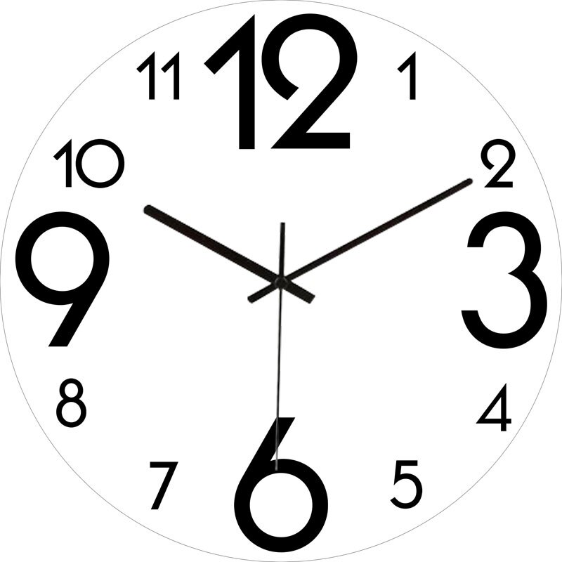 Montre géante en marbre au moderne, corps en verre et cristal, grande horloge murale 3D décorée pour salon, mécanisme silencieux, décor de chambre à coucher: White 15