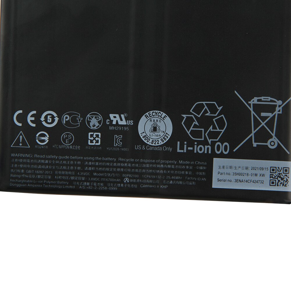 Original Tablet Battery BOP82100 B0P82100 for HTC TH1 Google Nexus 9 PC 8.9" Replacement Battery 6700mAh