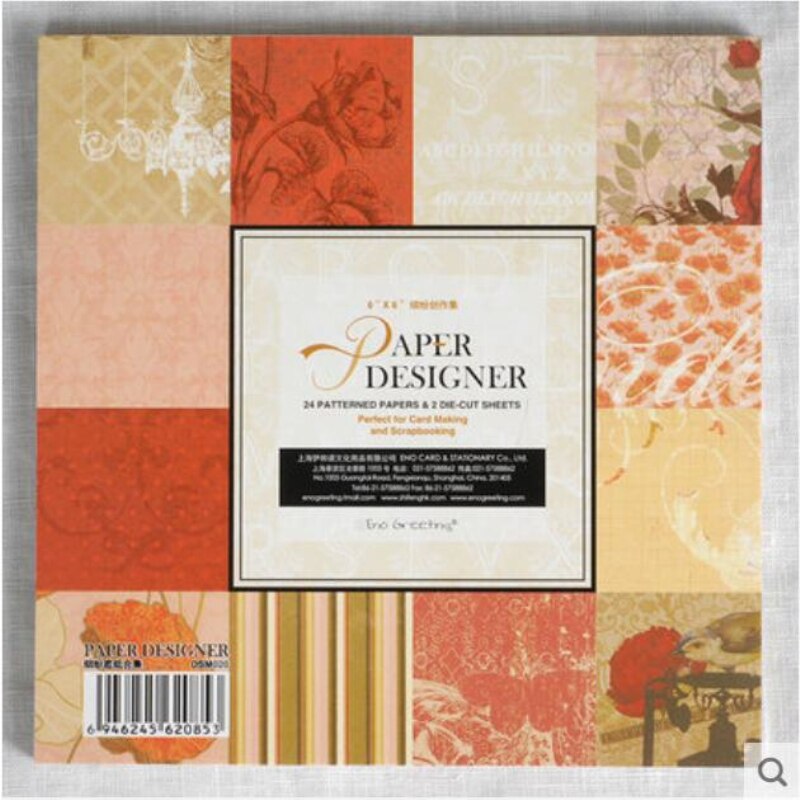 6‘’ Multi Style Scrapbooking Paper Pack Origami Art Craft DIY Photo Album Craft Scrapbook Paper Background Pad Paper Card Making
