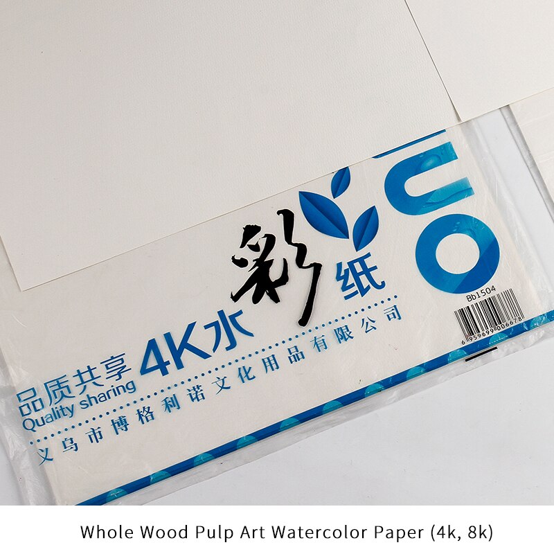 PATIKIL Aquarellpapier 100 Blätter, 300 G/m² Baumwolle – 4x6 Zoll, 140 Lb | Hochwertiges Malpapier Für Wasserfarben, Tusche & Bleistift