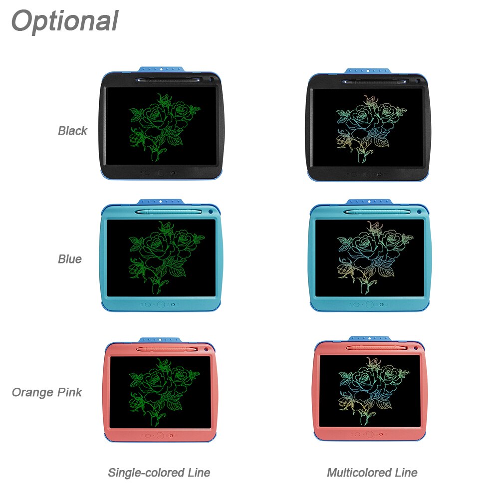 LCD Writing Tablet 9 Inch Translucent Copy Erasable Pressure-sensitive Drawing & Writing Board Eye-protective Paper Doodle Pad
