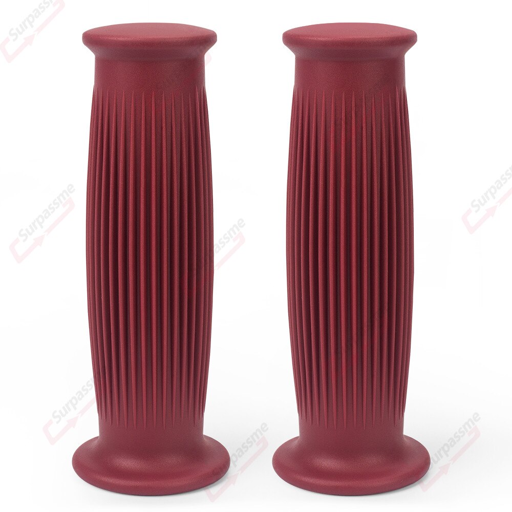 7/8 &quot;22mm 24mm Motorrad Lenker Griffe Gummi Gel nicht Unterhose Moto-Cross Griff Griffe Bremse Drossel Griffe Motorrad zubehör: Wein rot