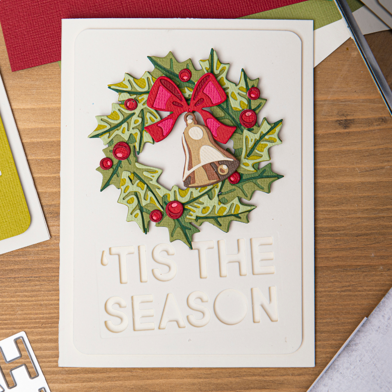 Natale Renna Slitta GIOIA di noel Metallo Fustelle per Il FAI DA TE Scrapbooking Artigianato Creatore di Carte album di Foto Modello di Goffratura