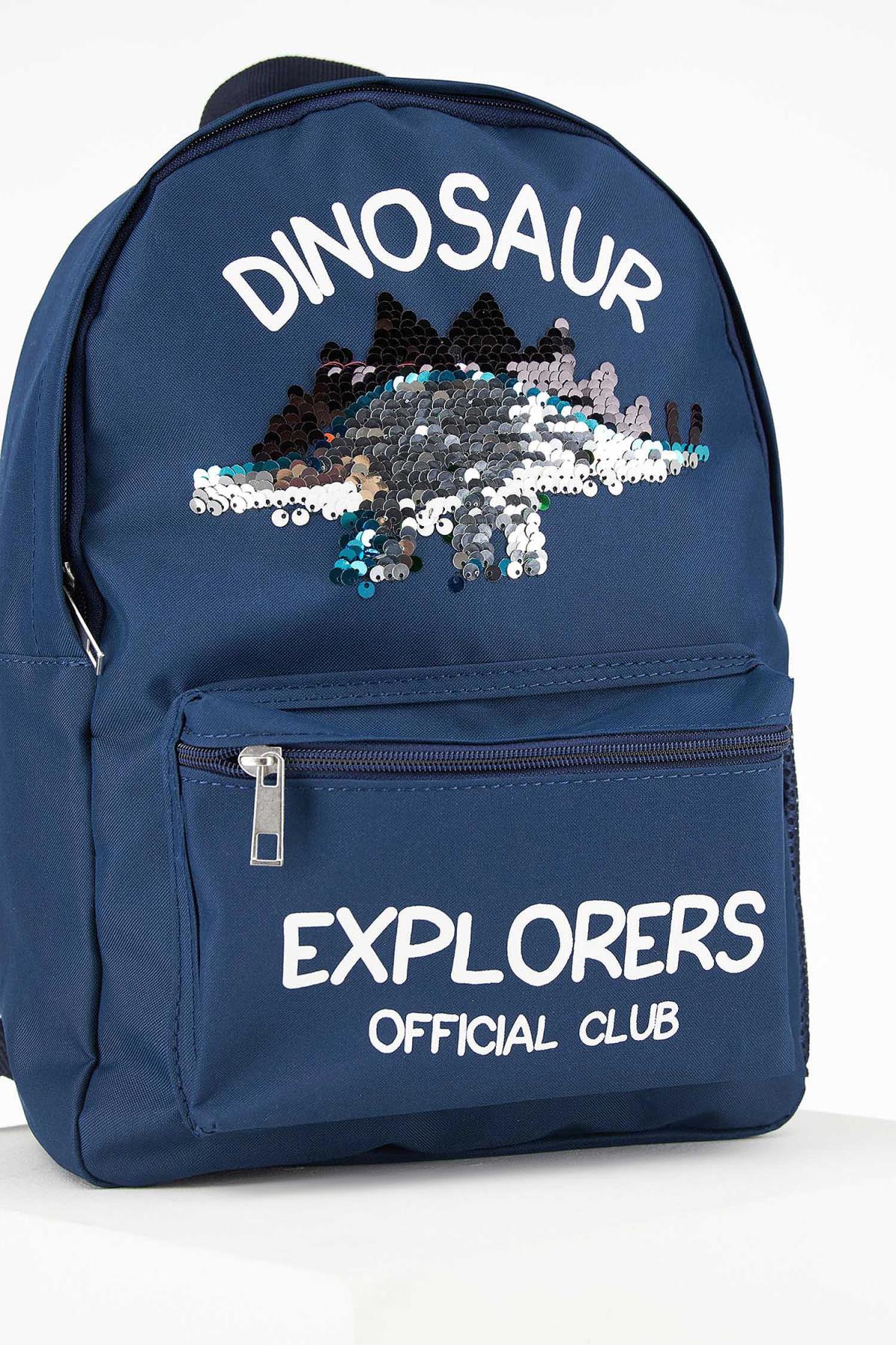 DeFacto Spring Boy Accessories Boy Dinosaur Sequined Backpack Kids Children Clothing-U8332A621SP