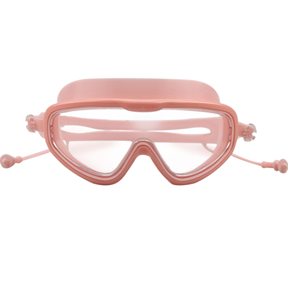 Swimming Goggles Large Frame Waterproof Anti-Fog Adjustable Diving Glasses Adults Water Sports Eye Protection Swimming Glasses: Pink