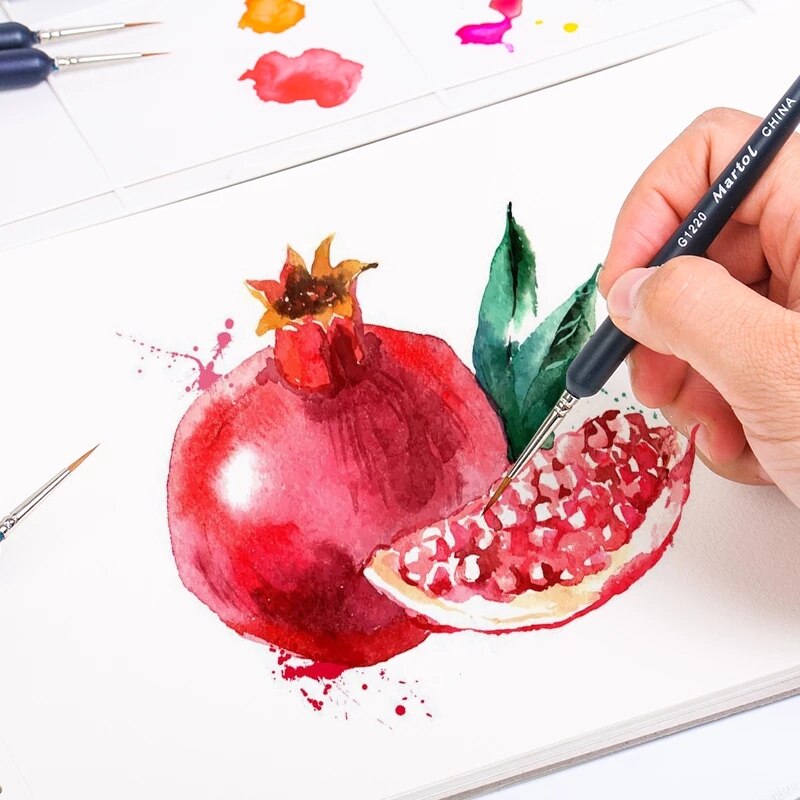 Componeren Nylon Haar Houten Handvat Aquarel Penseel Pen Set Voor Leren Diy Olie Acryl Schilderen Art Penselen Levert