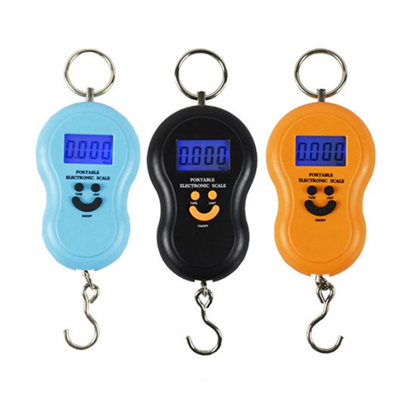 50Kg /10g LCD balances numériques Portable balance suspendue rétro-éclairage poche de pêche balance de poids électronique bagages Mini échelle