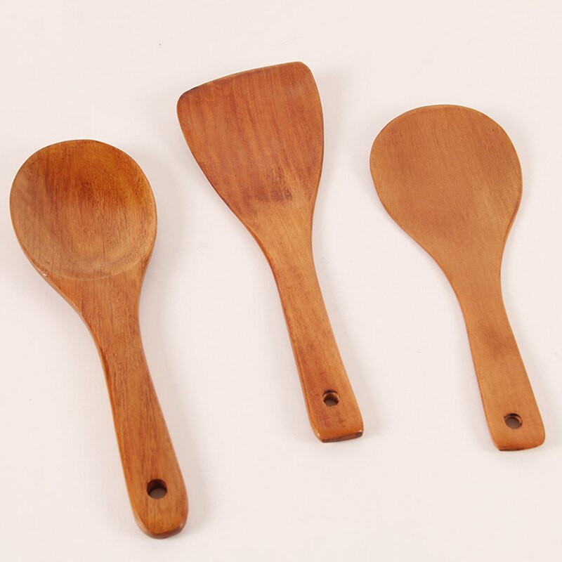 Enkel og tresuppeskje nonstick tykk risskje utsøkt og holdbar husholdningsmat scoop hjemreise viktig