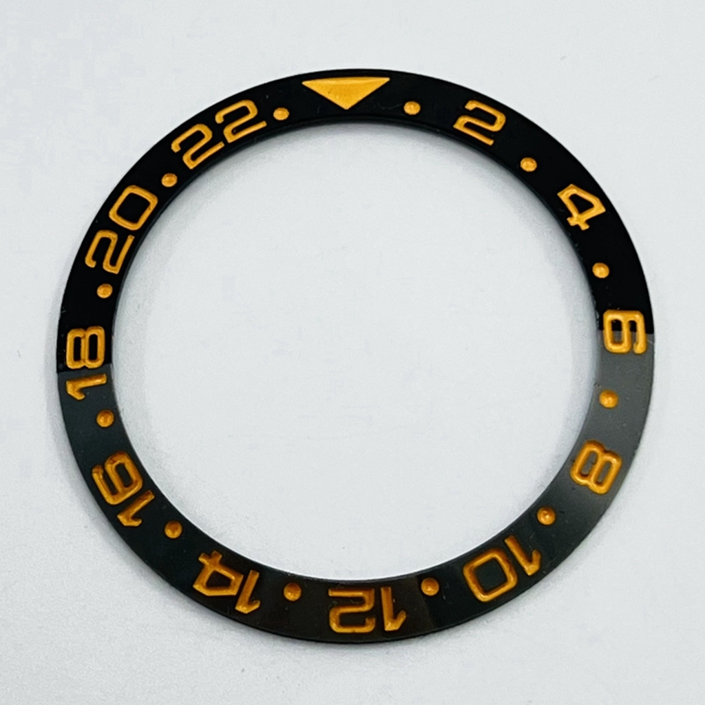 38mm GMT sub Keramik Lünette Schräge Taucheruhr Einsatz Uhr Ersetzen Zifferblatt Uhr Lünette Einsätze Ring