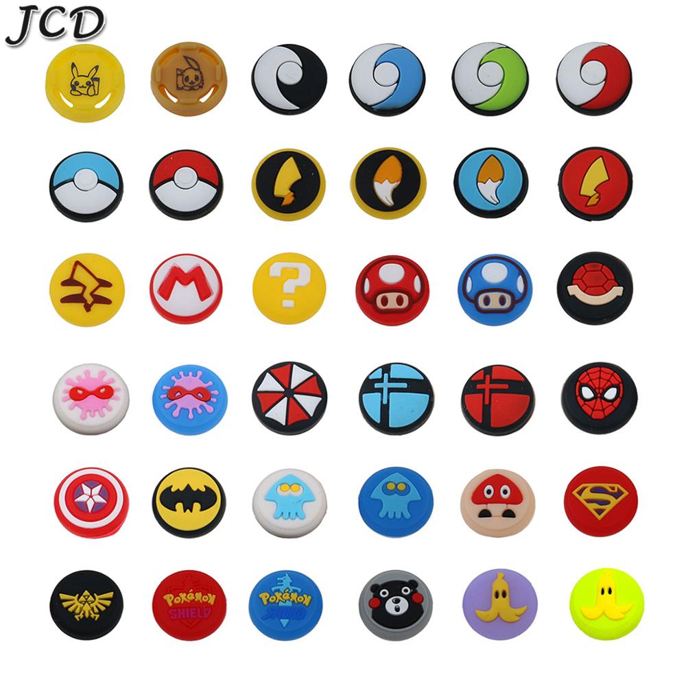 JCD 4pcs Silicone Caps For Nintend Switch NS Joy-Con Joystick Cover Thumb Stick Grip Cap For Joy con Controller Analog Stick Cap