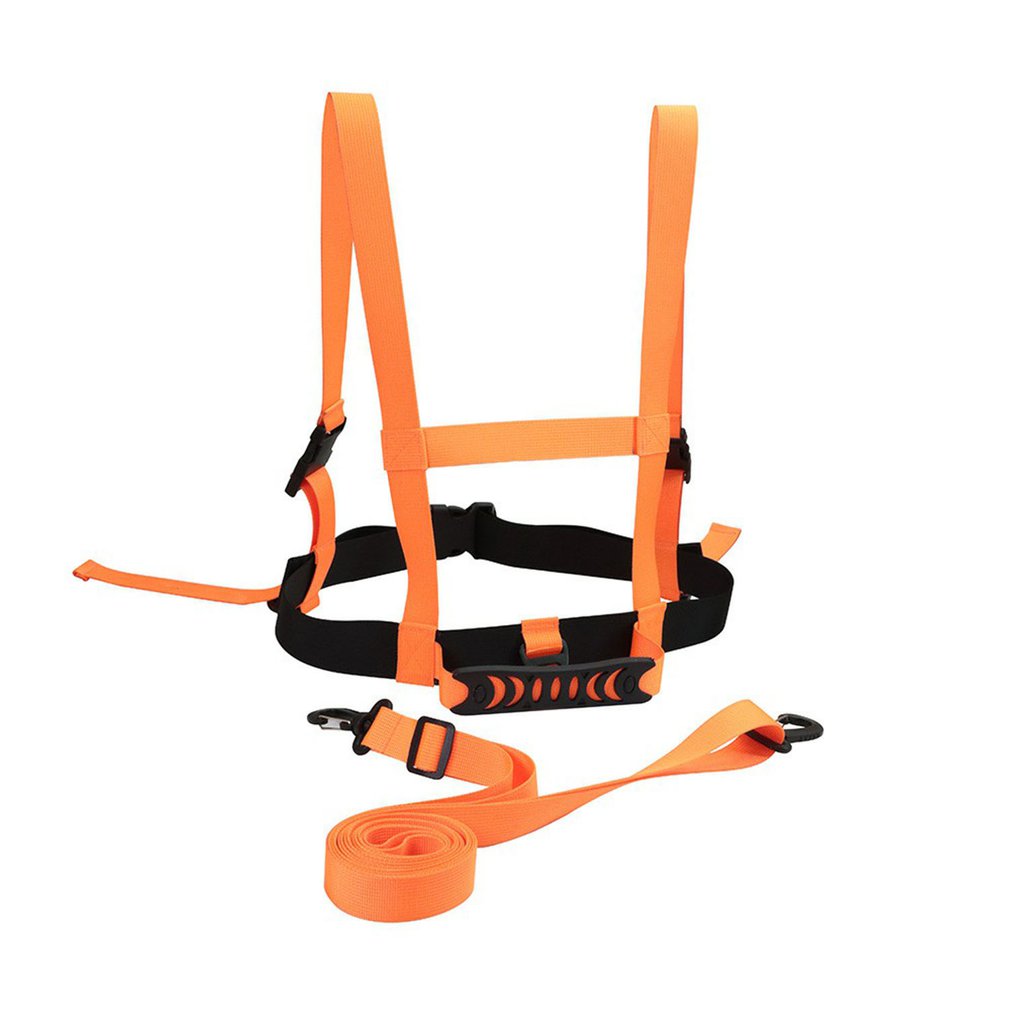 Winter Ski Training Riem Winter Polar Fleece Waterdichte Fitnessapparatuur Schaatsen Ski Training Harnas Veiligheid Schouderriem: orange