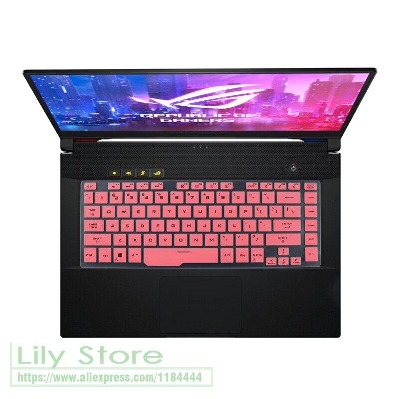 for Asus ROG Zephyrus G15 GA502I GA502IU GA502IV GA502D GA502DU GA502GU GA502 I IU IV DU GU Laptop Keyboard Cover Protector: pink