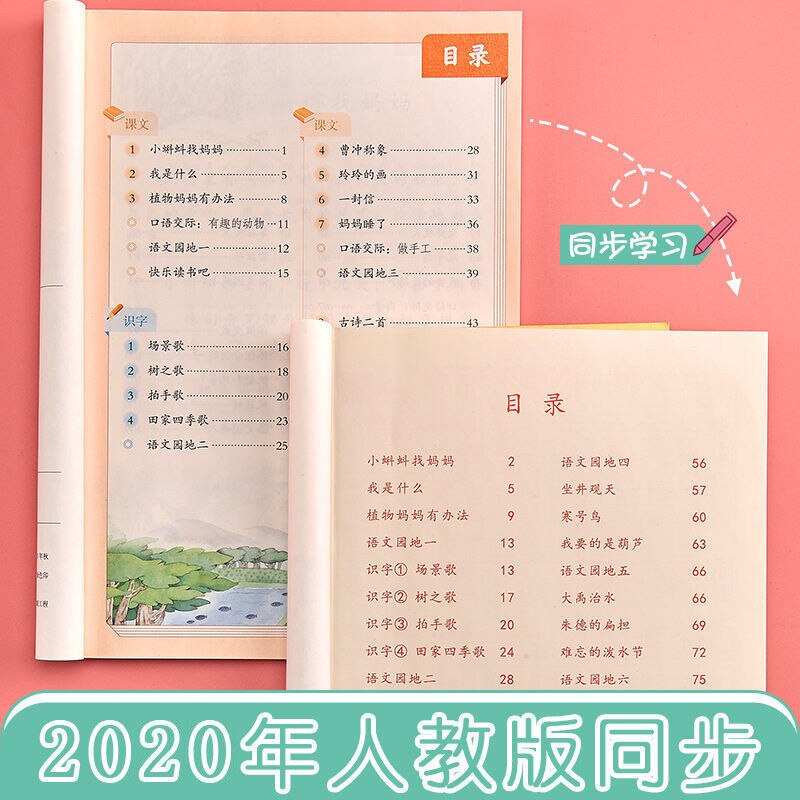 Vocabulary Synchronous Practice Copybook Primary School Student Regular Script Pencil Tracing Red Synchronous Textbook Notebooks