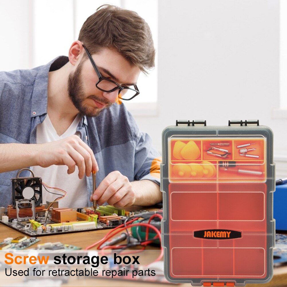 Carry Tool Storage Case Portable Spanner Screw Parts Hardware Organizer Holders for Household Metal Easily Handle Parts