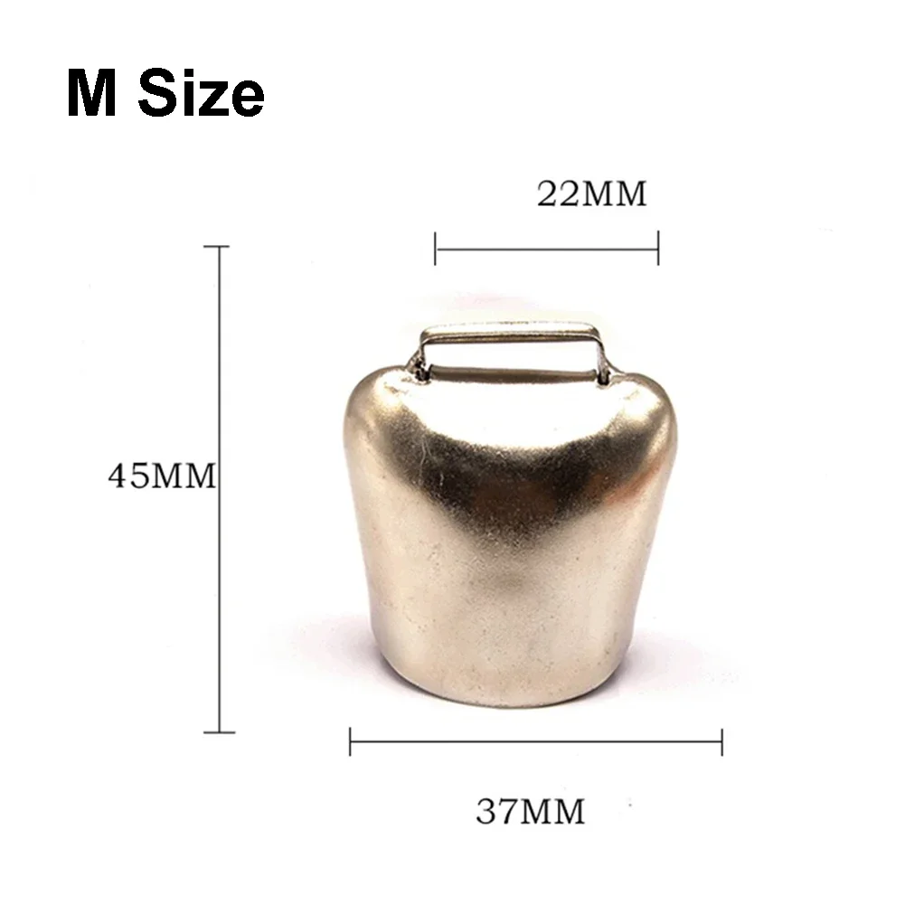 Campana de Metal para pastoreo, campana para ovejas y vacas, campanas de cobre para ganado, ovejas, campana fuerte para animales, accesorios de campana de posicionamiento para vacas y ovejas: Multicolor
