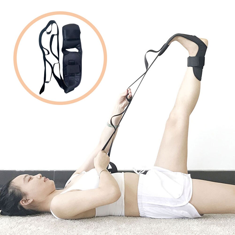 Training Plantar Fasciitis Exercise Workouts Foot Flexibility Stretch Strap Yoga Belt With Loop Portable Legs Rehabilitation