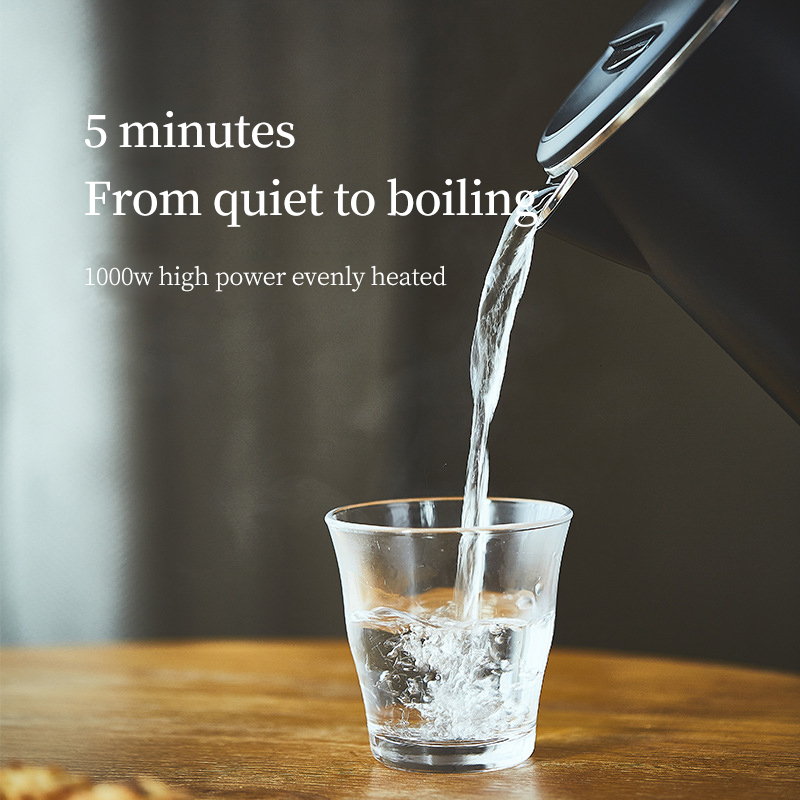 OLAYKS Portable Electric Kettle 1000W Fast Boiling Stainless Teapot Water Kettle 0.8L Electrothermal Led Teapot 220v For Home