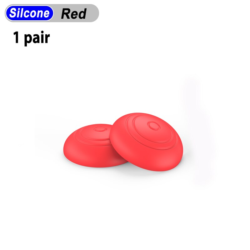 Gomma di silicone Della Pelle Della Copertura di Caso per Nintend Interruttore Gioia con la gioia-con controllore per Nintendoswitch NX NS Joycon presa di protezione: Rocker cap rosso