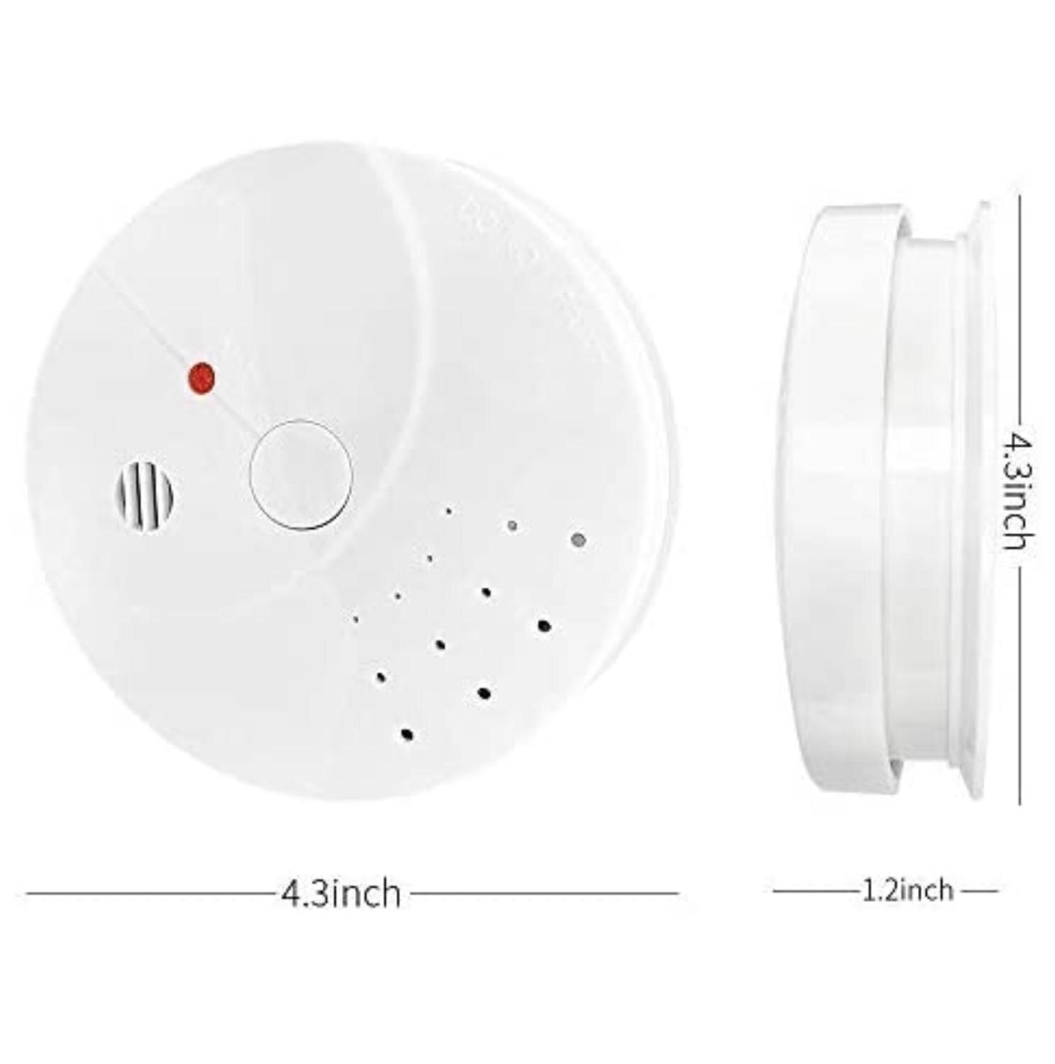photoelectric smoke detector fire alarm battery-operated