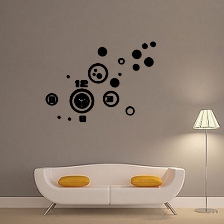 Wallpaper Stickers DIY Mirror Wall Clock Modern Acrylic Large Decorative Clock Horloege Murale