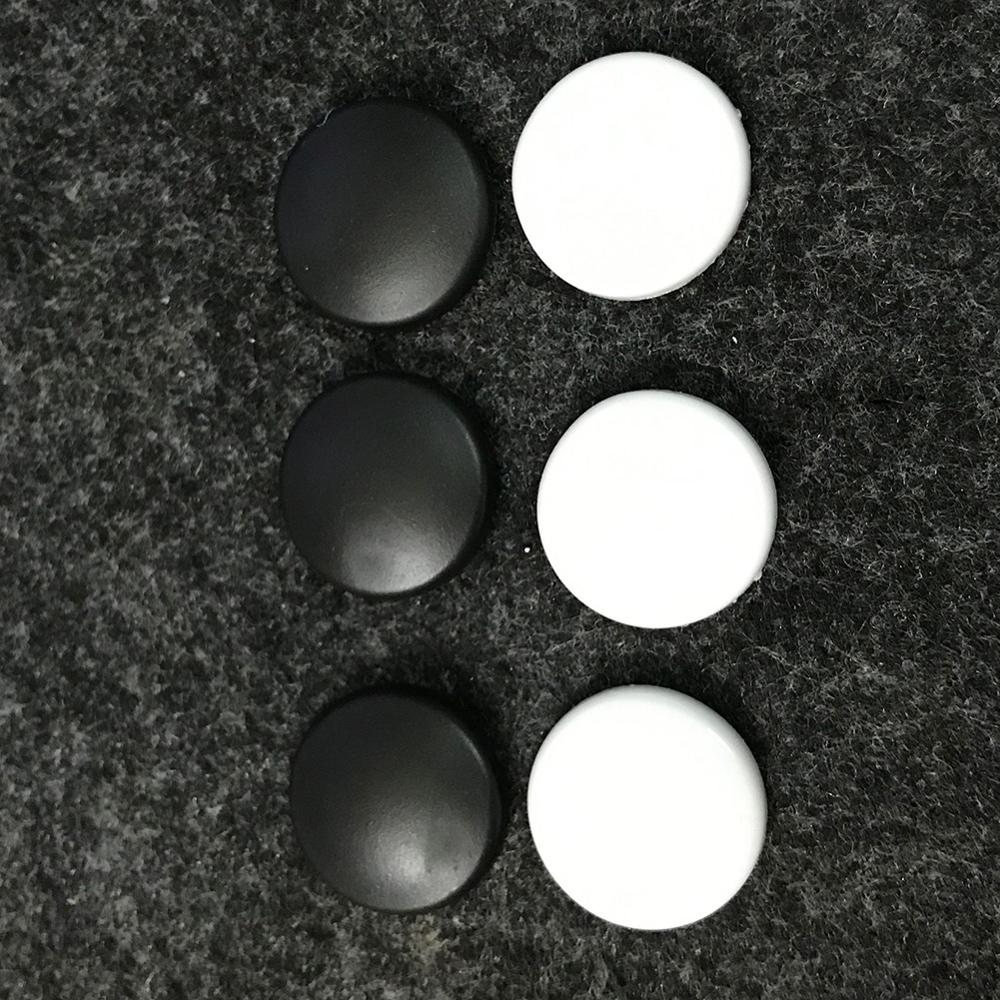 12 stuks zwarte universele auto deurslot schroefbeschermer sticker afdekking schroeven dop anti-roest accessoires interieurbekleding afdekkingen styling