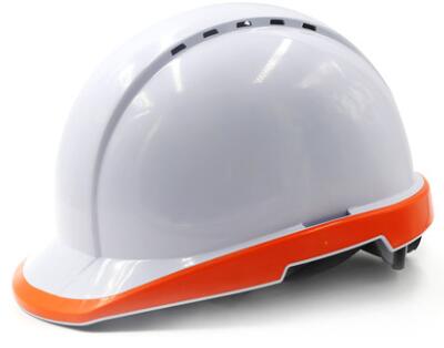 Vented Safety Hard Hat, Work Climbing Helmet, Adjustable Headband, Impact Resistance, Fluorescent Yellow/Orange for Worker: Fluorescent orange