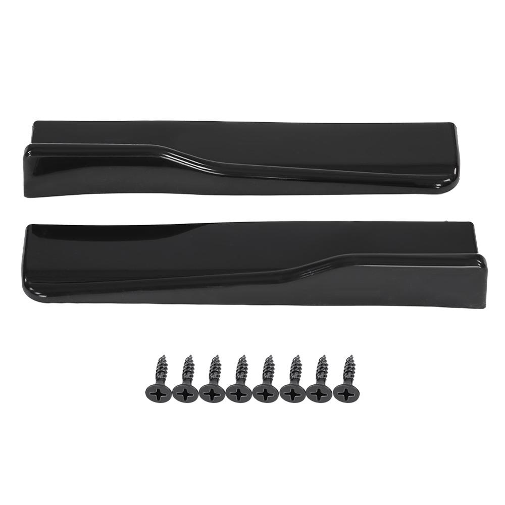 Pair of Universal Car Side Skirt Cover Trim Rocker Splitters Winglet Wings Anti-scratch (Short) fit for car sedan