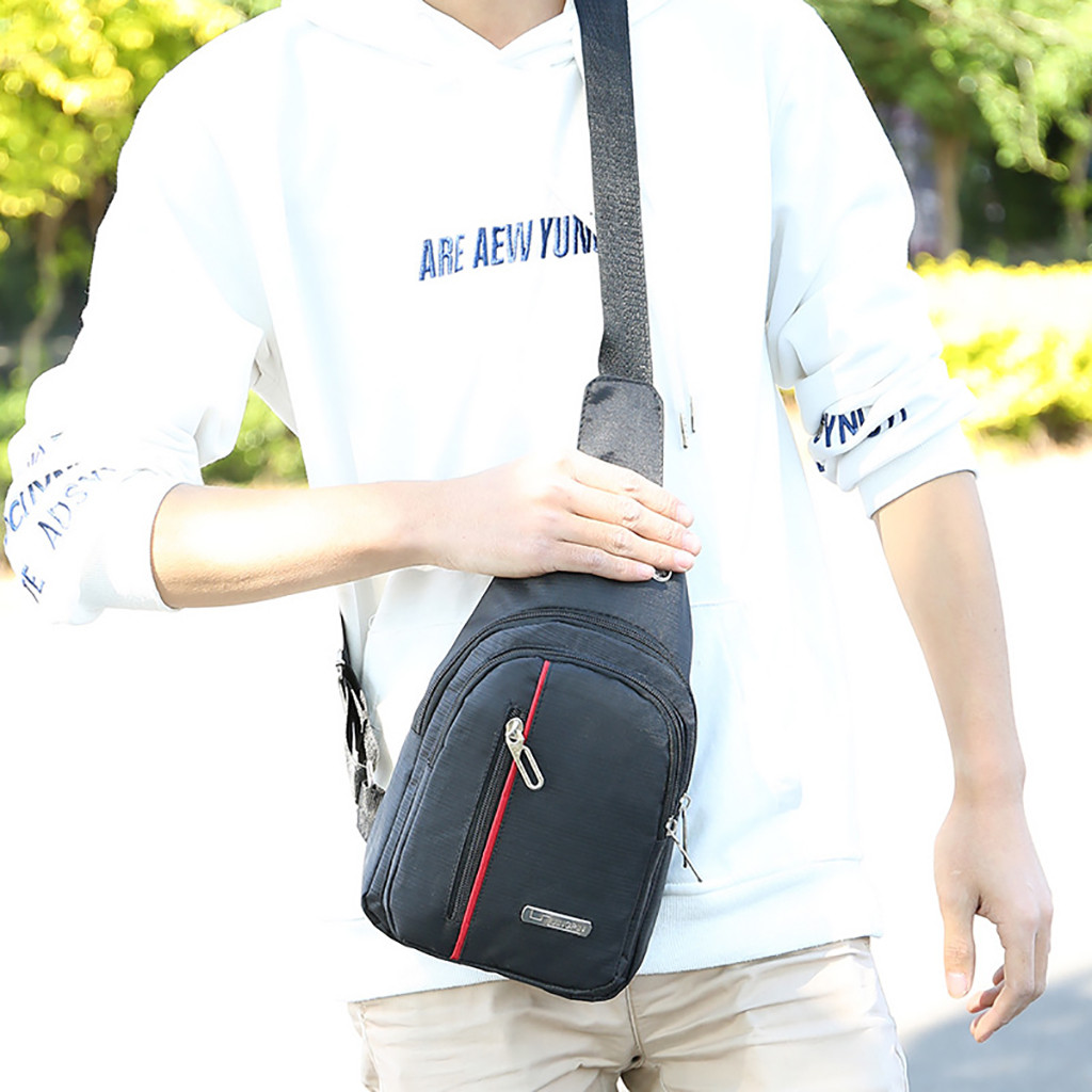 Mannen Schouder Taille Zakken Reizen Borst Riem Packs Mode Leisure Waterdichte Man Oxford Doek Korea Stijl Messenger Bag