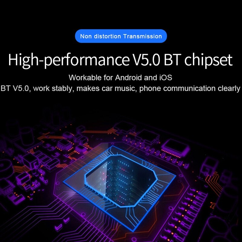 Bluetooth Fm Transmitter, Wireless Car Fm Modulator Car Mp3 Player Car Kit Handsfree Bluetooth Car Charger With Ambient Light