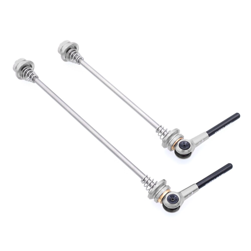Mountain bike quick release thru axle MTB bicycle Front skewers aluminium alloy Bicycle Quick Release Fork Lock Mounting Tools: Light Grey