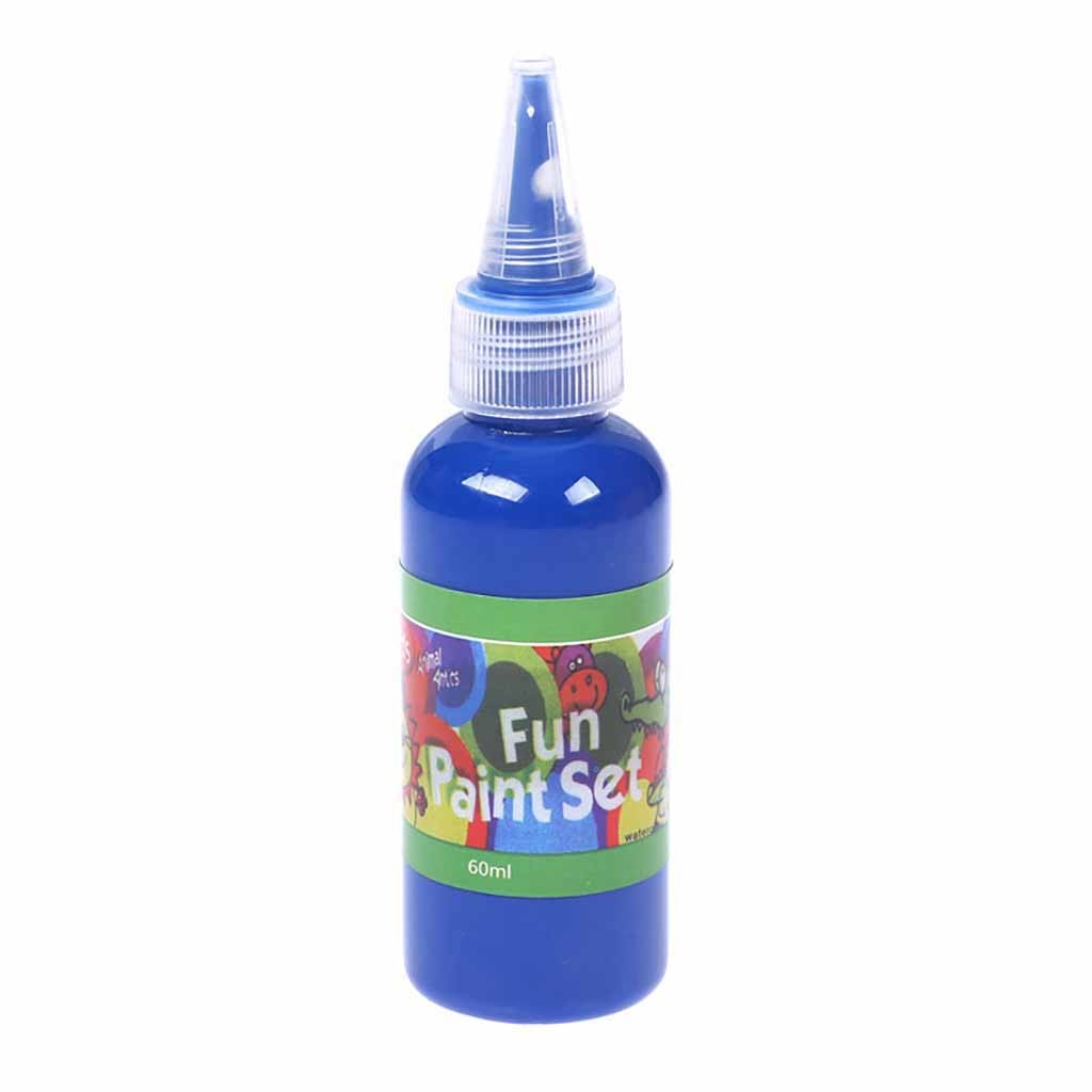60 Ml Wasbare Kinderen Verf Acryl Verf Slang Diy Muur Schilderen Art Verf Handgeschilderde Kleurrijke Textiel Verf Fel @ 25: Blue 