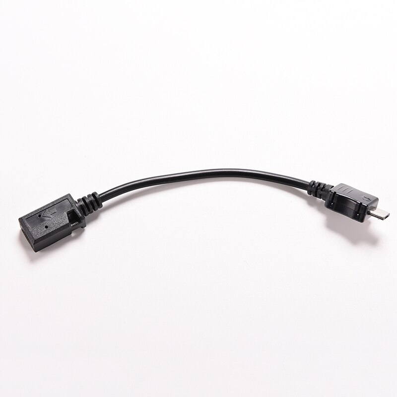 10cm Mini USB Female To Micro USB Male Connector Data Transfer Cable For Phones MP3 MP4 0.1M Black Color