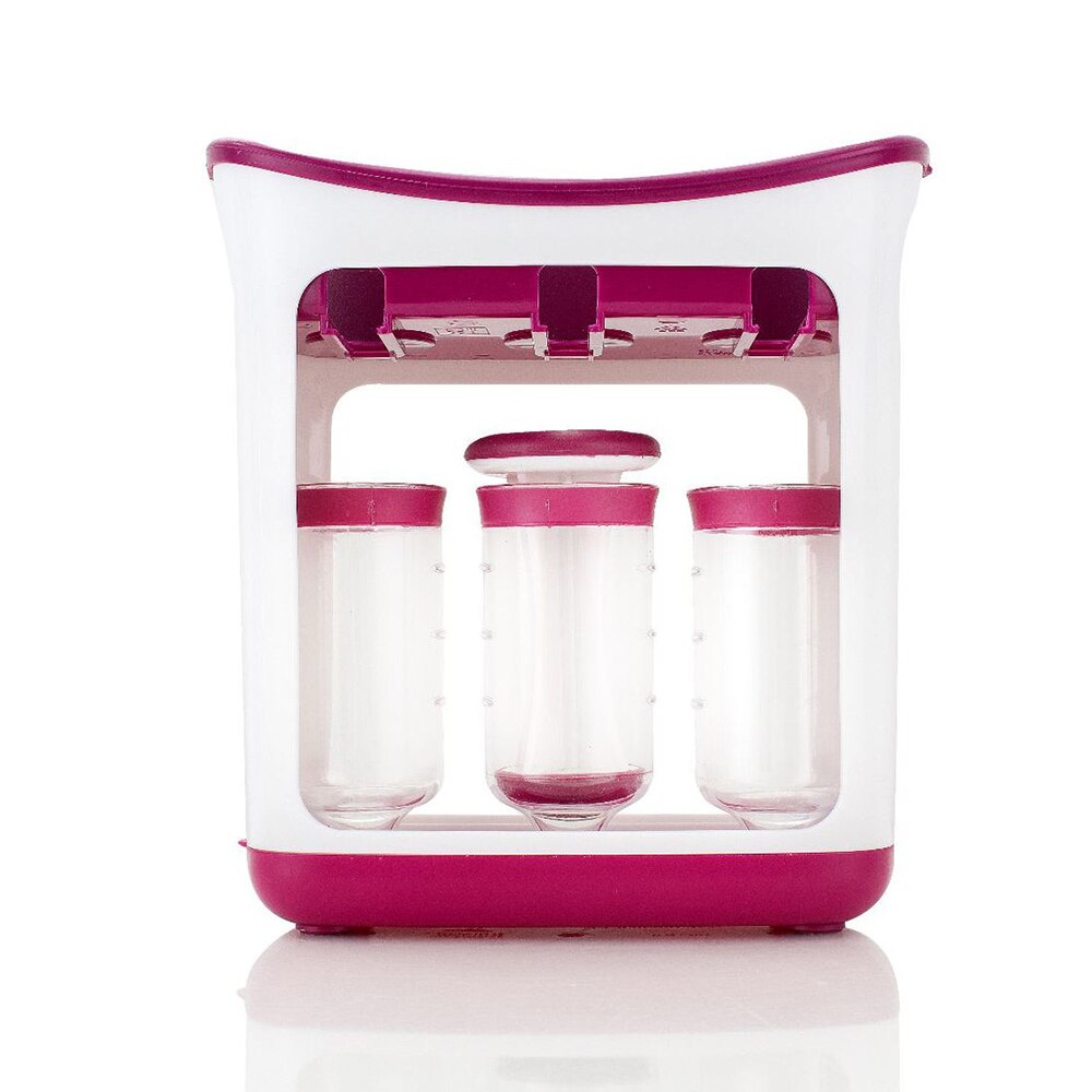 Baby Food Container Kids Fruit Puree Packing Machine Children Fresh Squeezed Fruit Juice Station Toddler Food Mashing Station