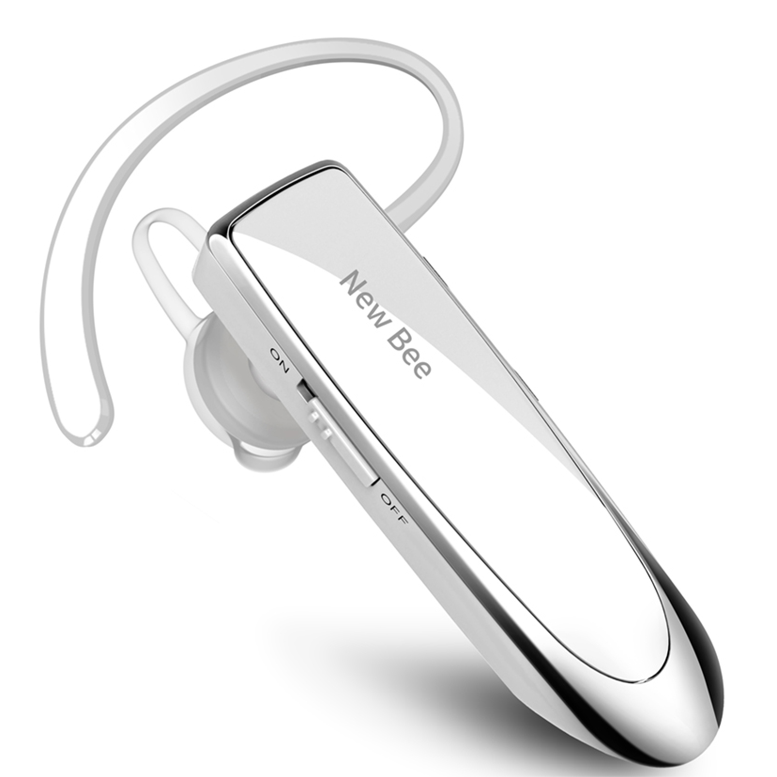 NEWBEE-auriculares inalámbricos con Bluetooth, cascos deportivos con micrófono y cancelación de ruido, manos libres, 24 horas de conducción y oficina: Azul
